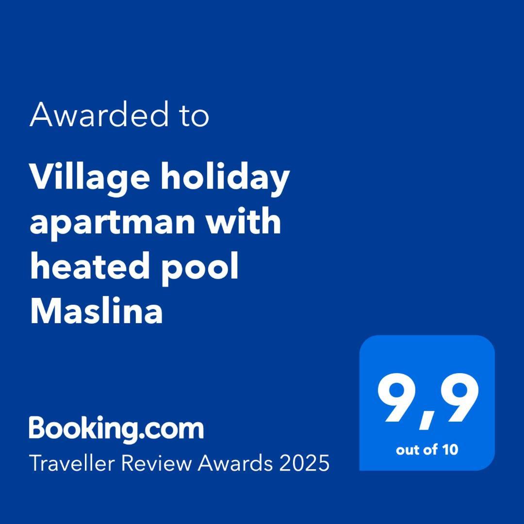 Village Holiday Apartman With Heated Pool Maslina Kostanje エクステリア 写真